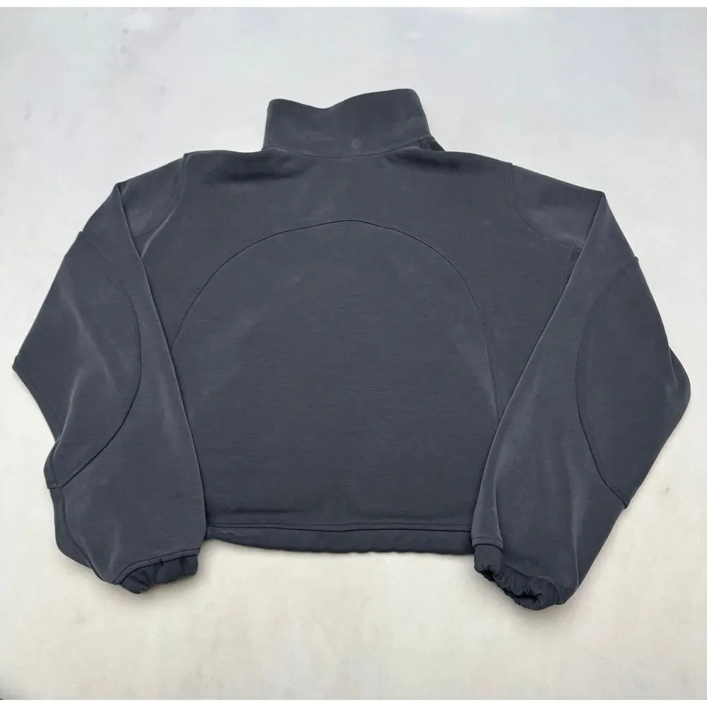 Lululemon Brushed Softstreme Half Zip Sweatshirt Women's 6 Gym Yoga Pilates